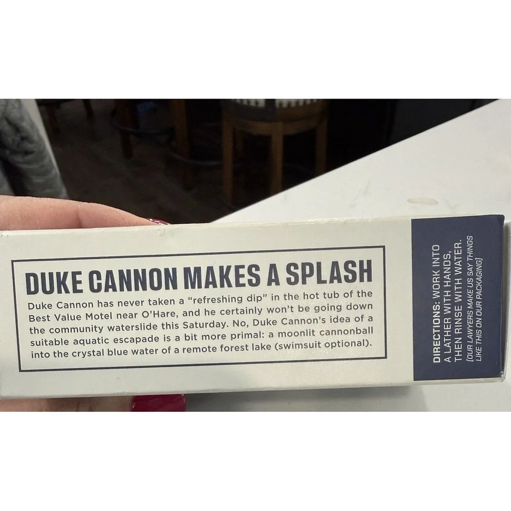 Duke Cannon Midnight Swim Brick Soap‎ 10 oz Bar Made in the USA New